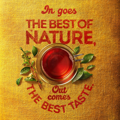 Lipton Yellow Label Black Tea – 100 Teabags | 100% Kenyan Origin | Rich, Bold Flavor with Bright Aroma | Natural & Refreshing | Ideal for Morning Boost & Everyday Hydration | Special Price Pack - Damoo