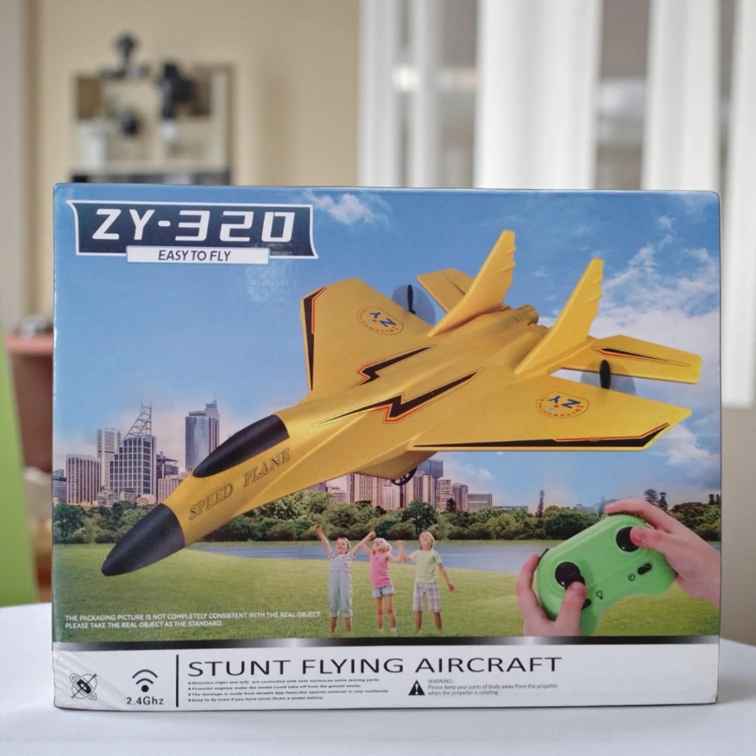 ZYPLANE Rechargeable Remote Control Aircraft Jet – Unbreakable EPP Foam RC Plane with 150M Range, Outdoor & Indoor Flying Airplane Toy for Kids and Beginners (ZY320 Model)