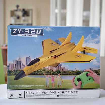 ZYPLANE Rechargeable Remote Control Aircraft Jet – Unbreakable EPP Foam RC Plane with 150M Range, Outdoor & Indoor Flying Airplane Toy for Kids and Beginners (ZY320 Model)