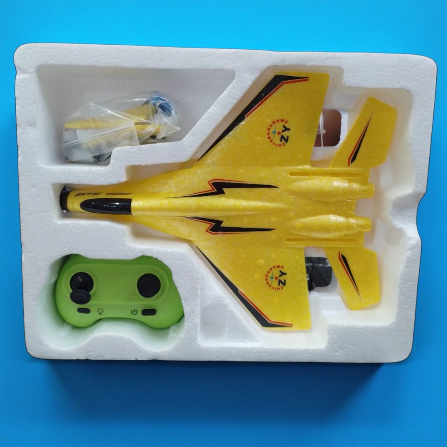 ZYPLANE Rechargeable Remote Control Aircraft Jet – Unbreakable EPP Foam RC Plane with 150M Range, Outdoor & Indoor Flying Airplane Toy for Kids and Beginners (ZY320 Model)