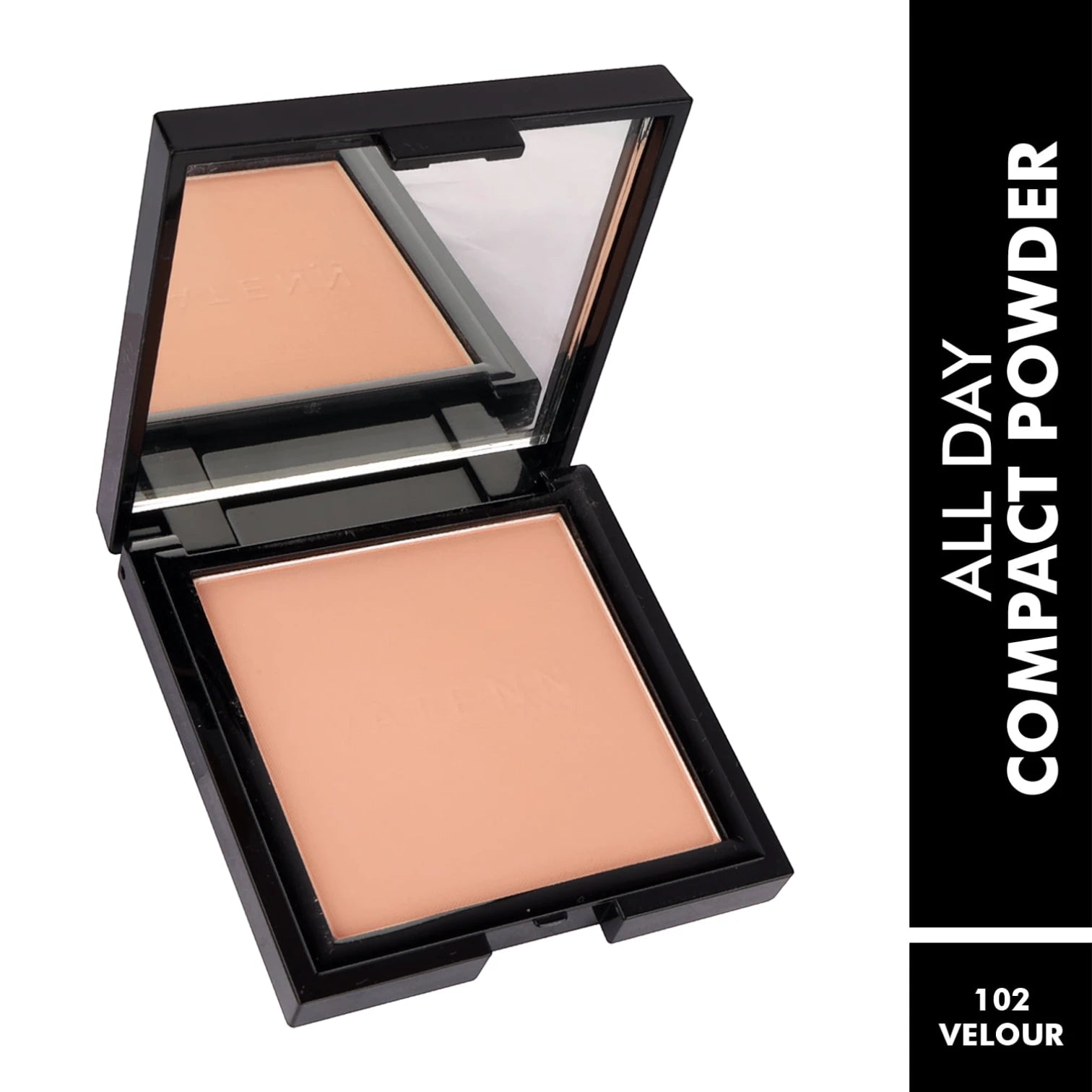 Vatenn Italy All Day Compact Powder 102 Velour CP102 – Matte Finish, Long-Lasting, Lightweight & Buildable Coverage for Fresh, Shine-Free Skin - Damoo
