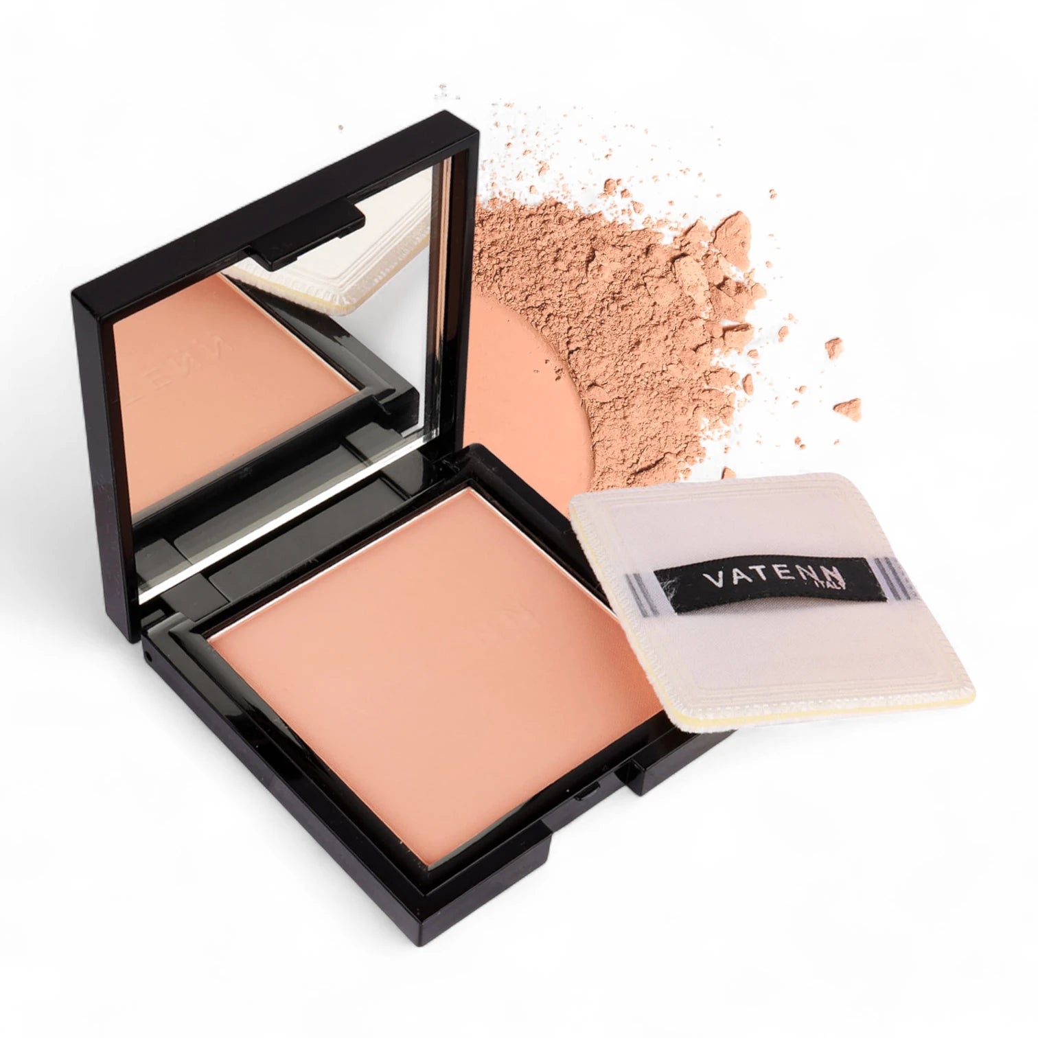Vatenn Italy All Day Compact Powder 102 Velour CP102 – Matte Finish, Long-Lasting, Lightweight & Buildable Coverage for Fresh, Shine-Free Skin - Damoo
