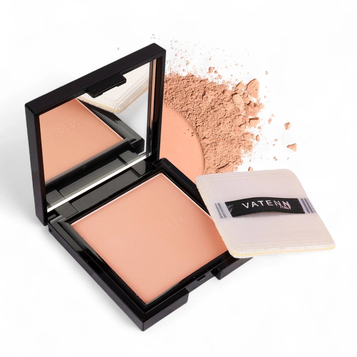 Vatenn Italy All Day Compact Powder 103 Organza CP103 – Matte Finish, Long-Lasting, Lightweight & Buildable Coverage for Fresh, Shine-Free Skin - Damoo