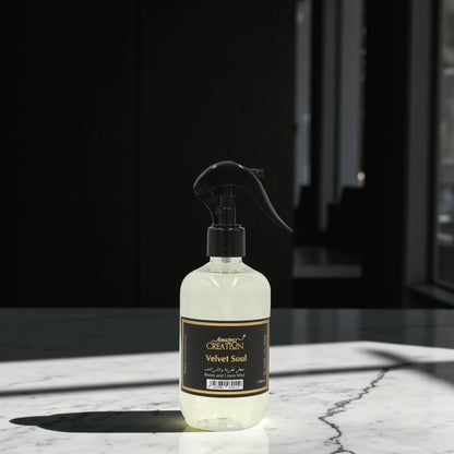 Amazing Creation Velvet Soul Room & Linen Mist – 300ml – Luxurious Fabric & Room Spray with Deep Musk & Floral Notes - Damoo
