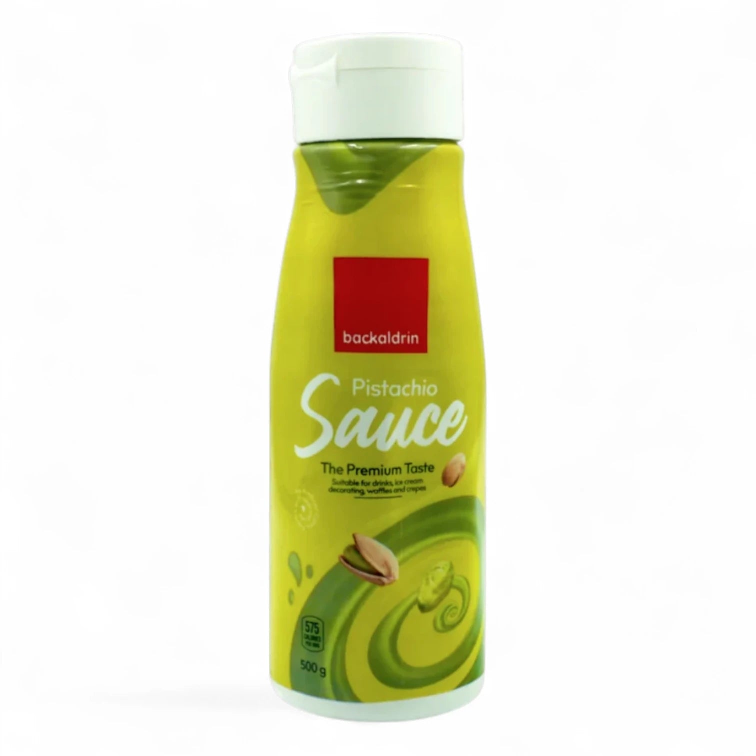 Backaldrin Pistachio Dessert Sauce – 500g | Creamy Ready-to-Use Topping & Filling for Ice Cream, Waffles, Cakes & More - Damoo