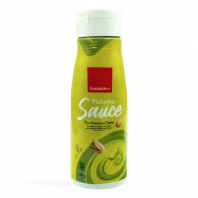 Backaldrin Pistachio Dessert Sauce – 500g | Creamy Ready-to-Use Topping & Filling for Ice Cream, Waffles, Cakes & More - Damoo