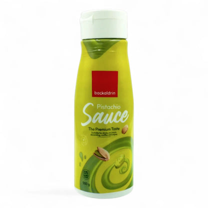 Backaldrin Pistachio Dessert Sauce – 500g | Creamy Ready-to-Use Topping & Filling for Ice Cream, Waffles, Cakes & More - Damoo