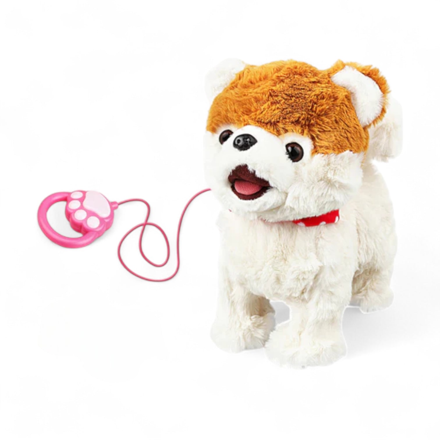 Interactive Walking Singing Puppy Toy with Leash | Battery Operated Wagging Tail Dog Toy for Kids | Realistic Sound & Movement Electronic Pet - Damoo
