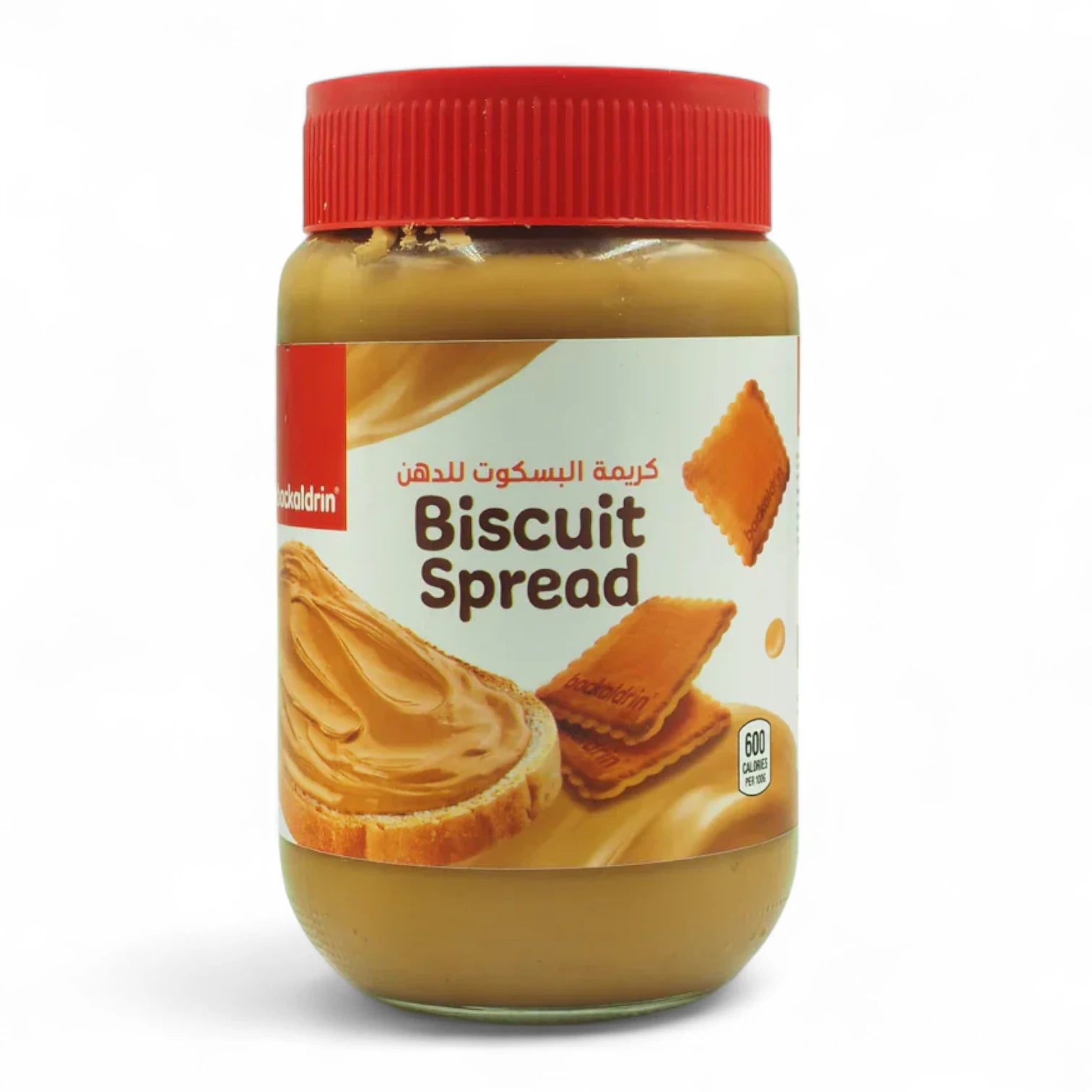 Backaldrin Biscuit Spread | Creamy & Sweet Cookie Butter | Halal Certified | 400g Jar | Perfect for Toast, Desserts & Snacks - Damoo