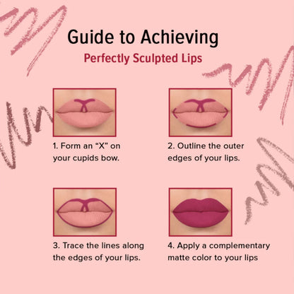 Character Shape of You Lipliner C715 | Creamy Matte Lip Pencil, Ultra-Defining, Long-Lasting, Smudge-Proof & Easy Glide Formula for Perfectly Outlined & Fuller Lips – Professional Lip Liner Pencil - Damoo