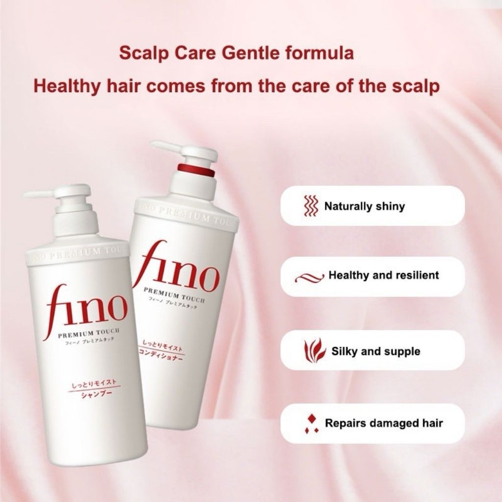 fino PREMIUM TOUCH Conditioner 550 ml with Beauty Serum for Hair Care