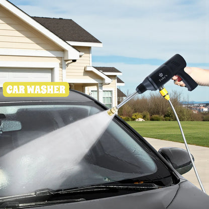 Toby’s T5 Cordless Car Care Kit | 5-in-1 Portable DC12V Car Washer, Vacuum Cleaner, Tire Inflator, Flashlight & Power Bank - Damoo