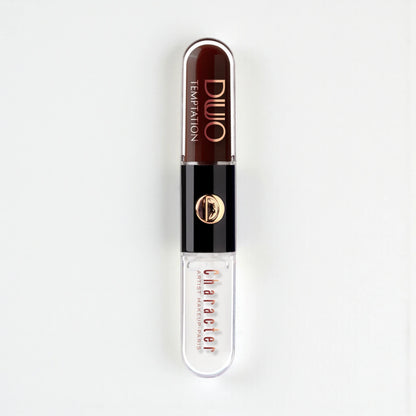 Character Duo Temptation Dual Liquid Lipstick & Gloss – CDU015 | Long-Lasting Matte Base & Hydrating Gloss, Smudge-Proof 12H Wear, High Pigment & Shine - Damoo