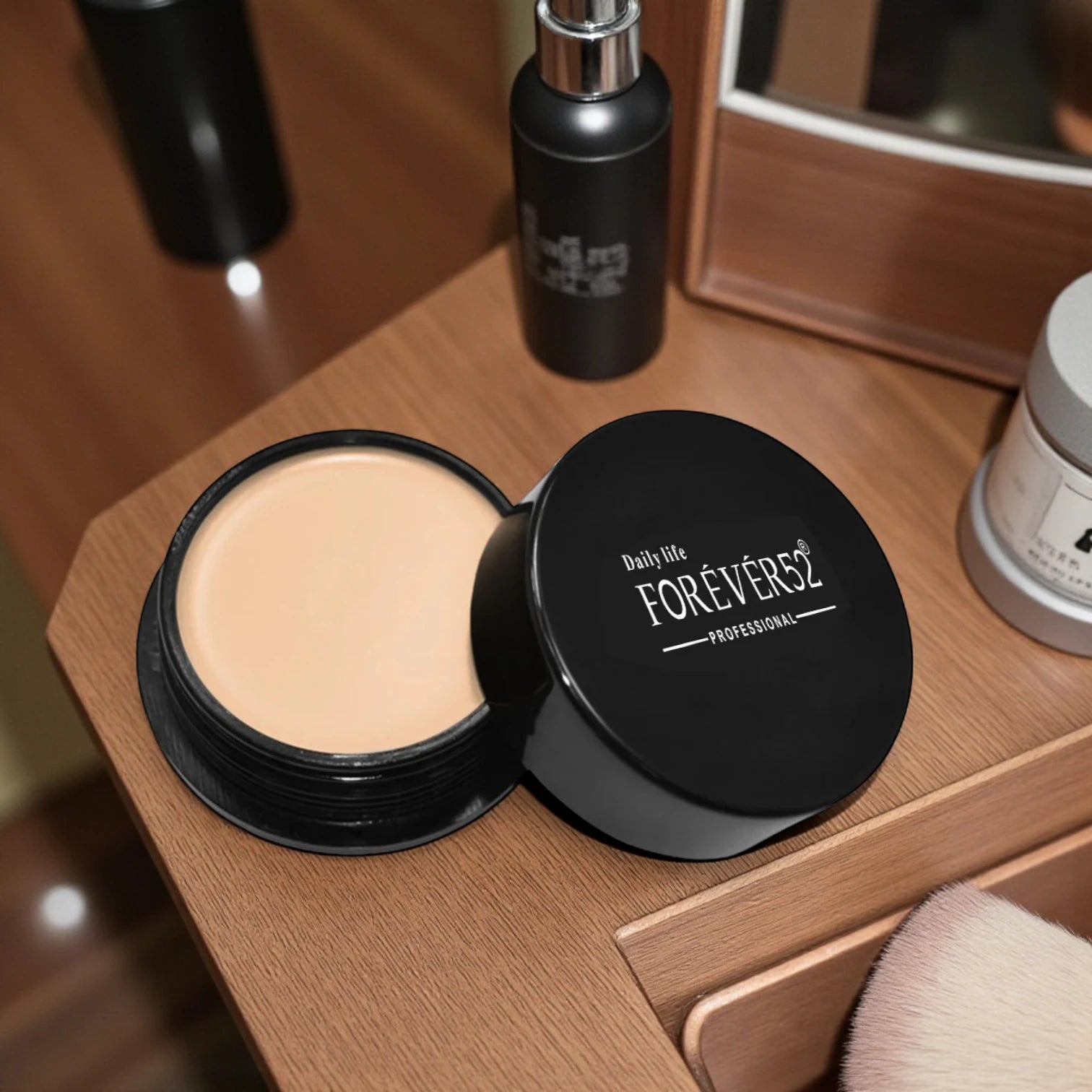 Forever52 Cream Foundation Shade CF003 – Silk Protein Formula | Flawless Coverage, Pore Minimizing, Long-Lasting, Lightweight & Radiant Finish - Damoo