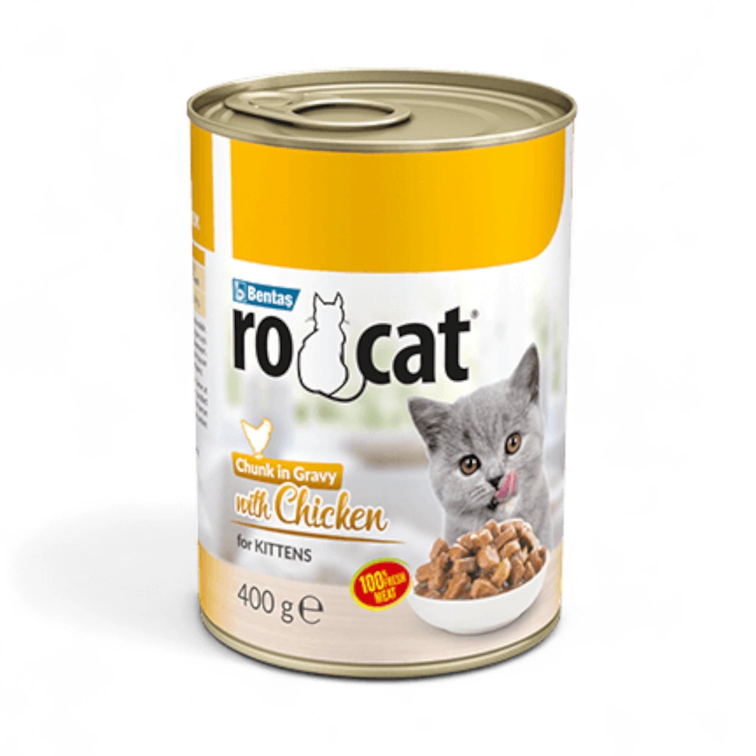 Complete Wet Food Chunks in Gravy for Kittens – Chicken | Enriched with Vitamins & Taurine | No Preservatives or Colourants - Damoo
