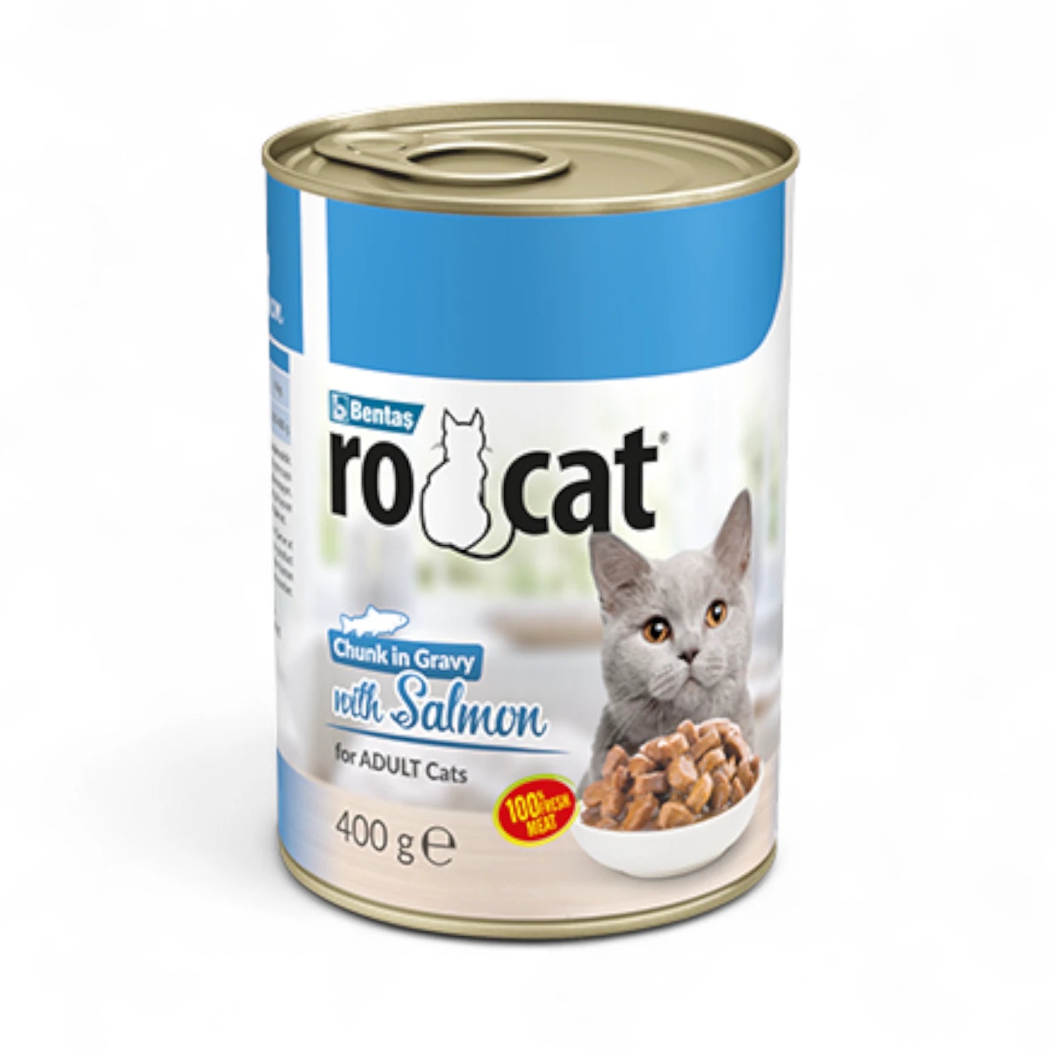 Complete Wet Food Chunks in Gravy for Adult Cats 400g – Lamb & Salmon | Enriched with Vitamins & Taurine | No Preservatives or Colourants - Damoo