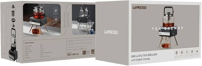 محضّر الشاي الكهربائي LePRESSO BREWIFY بسعة 1000 مل وشاشة رقمية – مؤقت، ضبط الحرارة ووظيفة الحفاظ على السخونة