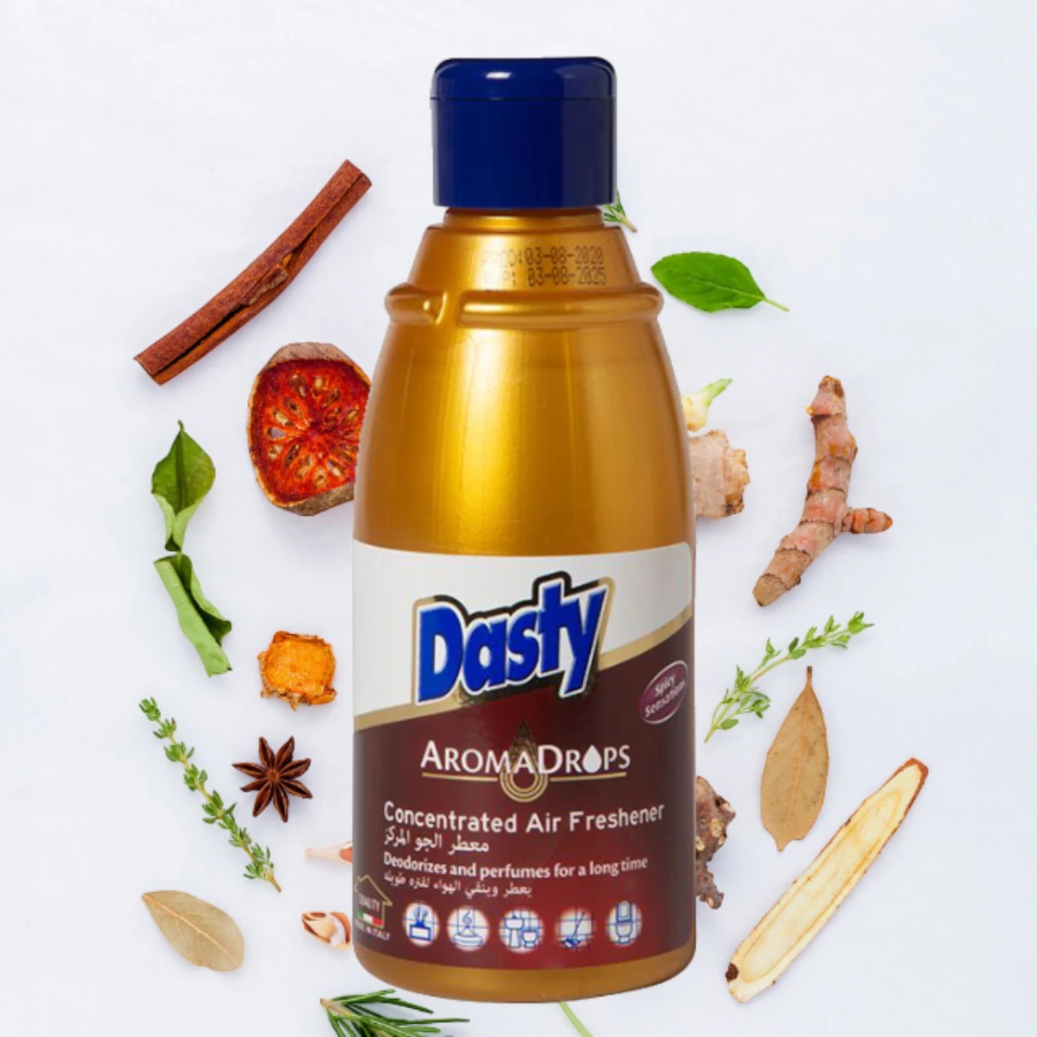 Dasty Concentrated Liquid Air Freshener – 250ml Can | Passive Diffusion for Kitchen, Living Room & Bathroom - Damoo
