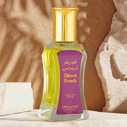 Forever Trends Roll-On Perfume Oil 24ml – Oriental Musky Attar with Spicy Cinnamon & Cedarwood Notes - Damoo