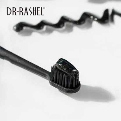 Dr. Rashel Bamboo Charcoal Toothpaste & Soft-Bristle Toothbrush Set – Deep Cleaning, Whitening & Fresh Breath – 120g + 1pc - Damoo