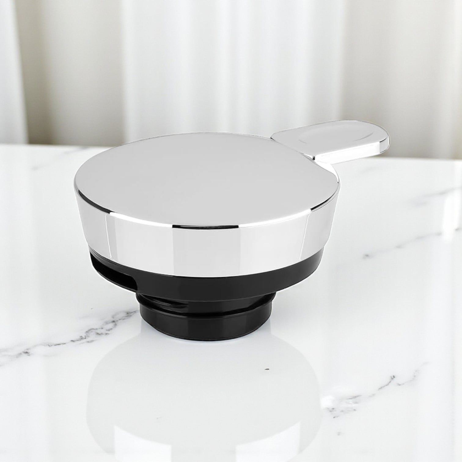 Emsa Cone Thermal Jug Swirl 1 L – Black / Silver | Premium German-Made Vacuum Flask with Glass Liner for Hot & Cold Drinks - Damoo