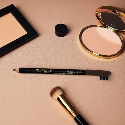 Forever52 Miracle Extra Precise Browliner F1401 | Dual-Ended Brow Pencil with Brush | Waterproof, Smudge-Proof, Long-Lasting Brow Definer - Damoo