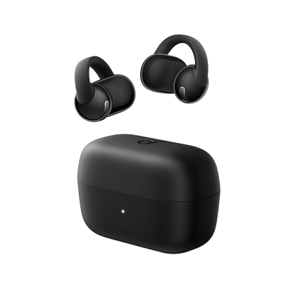 soundcore من ANKER C50i سماعات أذن لاسلكية بتصميم مشبك مفتوح – أسود | مشغلات ديناميكية 12 مم | بطارية 7 ساعات لكل شحنة | IP55 | مكالمات واضحة بالذكاء الاصطناعي