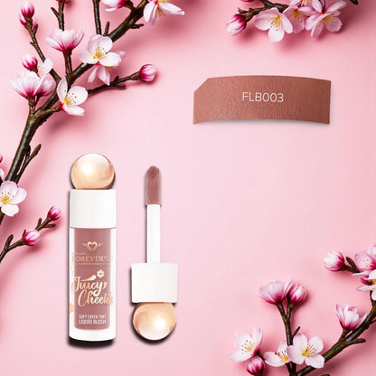 Forever52 Juicy Cheeks Soft Cheek Liquid Blush FLB006 FAITHFUL – Weightless, Long-Lasting, Buildable & Natural Rosy Tint | Nourishing, Easy Blend Formula - Damoo