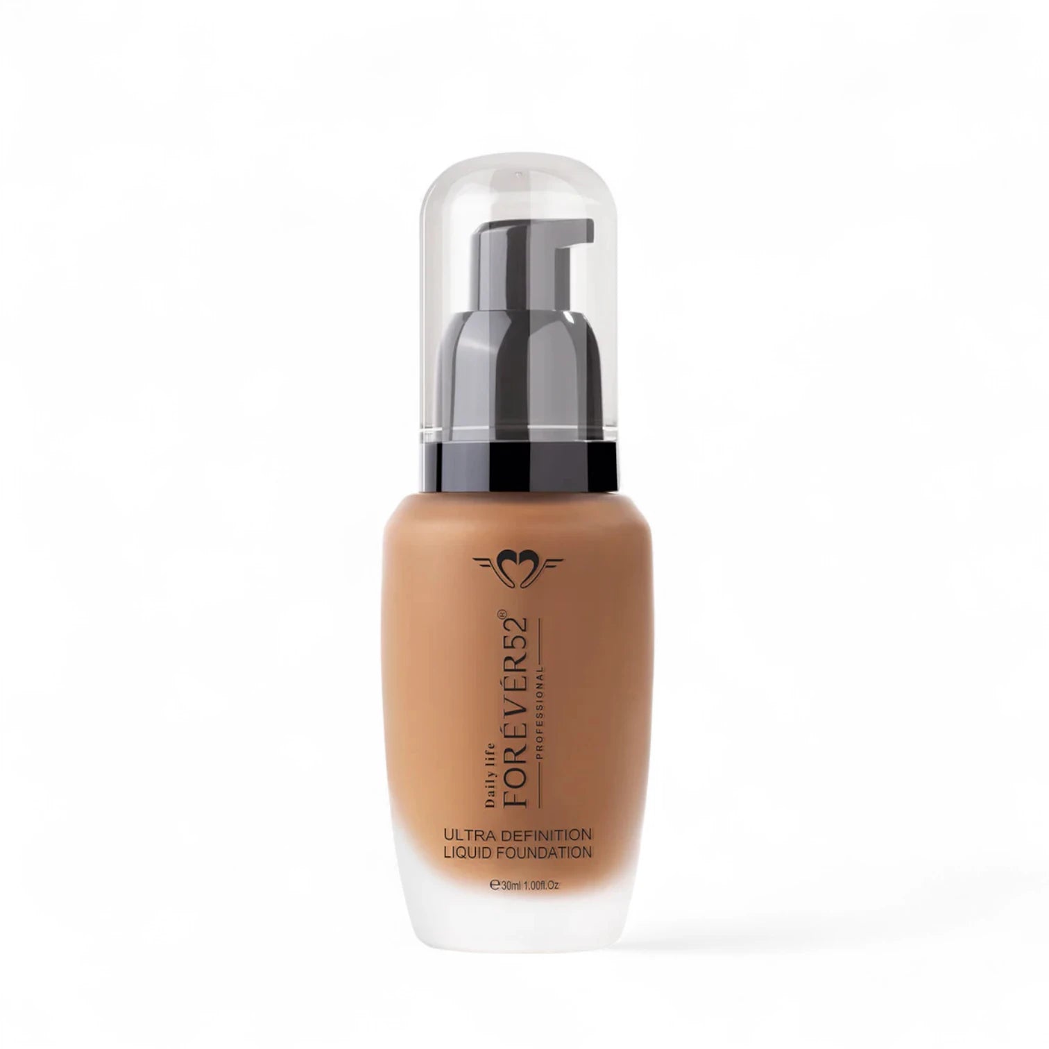 Forever52 Ultra Definition Liquid Foundation – Caramel FLF004 | 24H Long-Wear, Medium to High Coverage, Lightweight Matte Finish, Pore Minimizing, Flawless Makeup Base – 30ml - Damoo