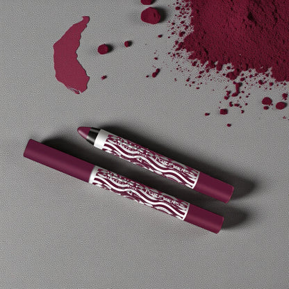 Forever52 Velvet Matte Lipstick Butterfly Blush FT003 | Bold Plum Shade, High-Pigment, Long-Lasting & Comfortable Matte Finish - Damoo