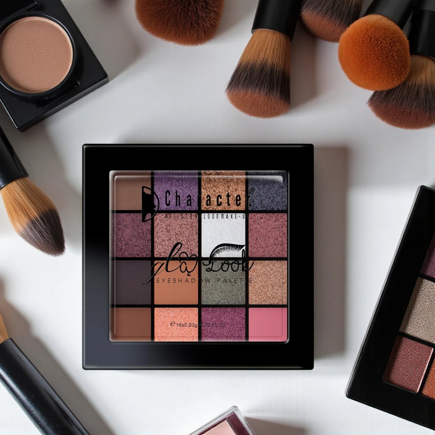 Character Glam Look Eyeshadow Palette GME005 | Blendable Matte & Shimmer Shades | High-Pigment, Long-Lasting Professional Eye Makeup - Damoo