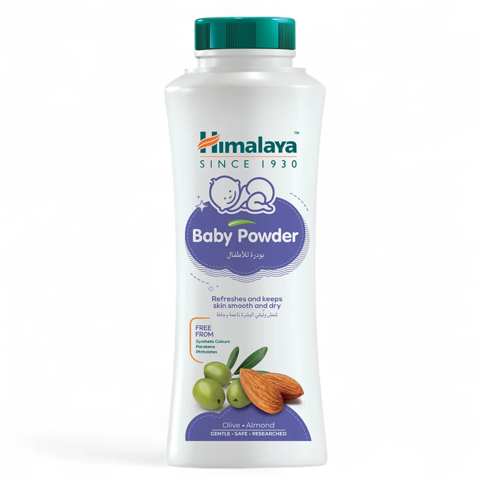 Himalaya Baby Powder 200g – With Almond & Olive Oil | Prevents Rashes & Keeps Baby’s Skin Soft, Safe & Gentle Formula - Damoo
