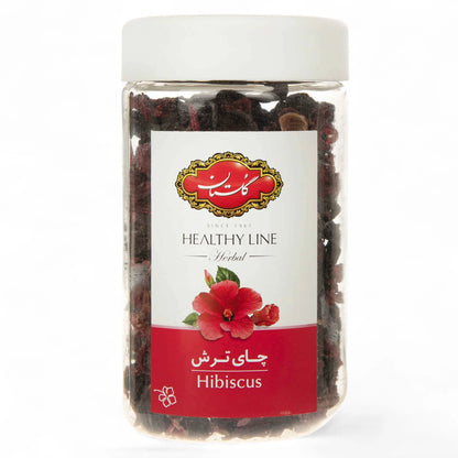 Golestan Healthy Line Hibiscus Flower Tea 45g – 100% Natural Herbal Tea | Rich in Antioxidants | Caffeine-Free | Refreshing & Tart Flavor - Damoo