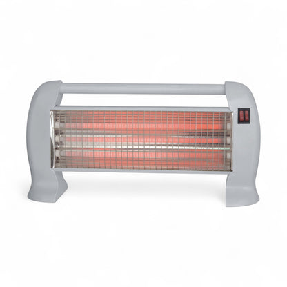 Quartz Heater 1500W with Adjustable 3 Heat Settings – High-Efficiency Energy-Saving Electric Room Heater with Safety Tip-Over Switch & Cool-Touch Housing - Damoo