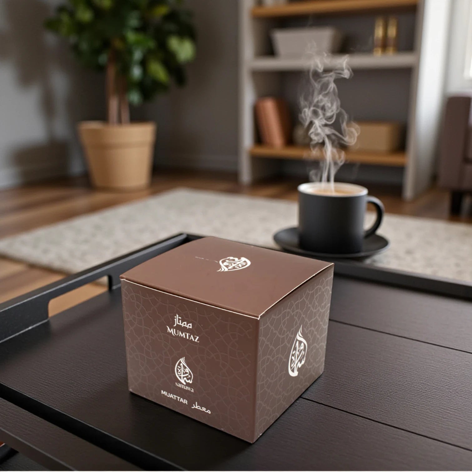 Samawa Muattar Mumtaz Premium Bakhoor – 40g Oud, Musk & Cardamom Incense Blend for Home & Ritual Use | Elegant Arabic Fragrance - Damoo