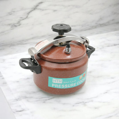 HTH 7L Granite Premium Non-Stick Arabic Pressure Cooker – Large Capacity Commercial Pressure Pot with Safety Lock, Induction Compatible, Fast Cooking, Dishwasher Safe - Damoo
