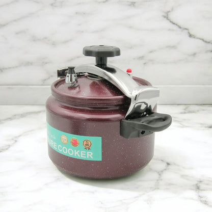 HTH 7L Granite Premium Arabic Pressure Cooker – Large Capacity Non-Stick Quick Cooking Commercial Pressure Pot with Explosion-Proof Double Lock Lid, Induction Compatible, Steamer & Canner - Damoo