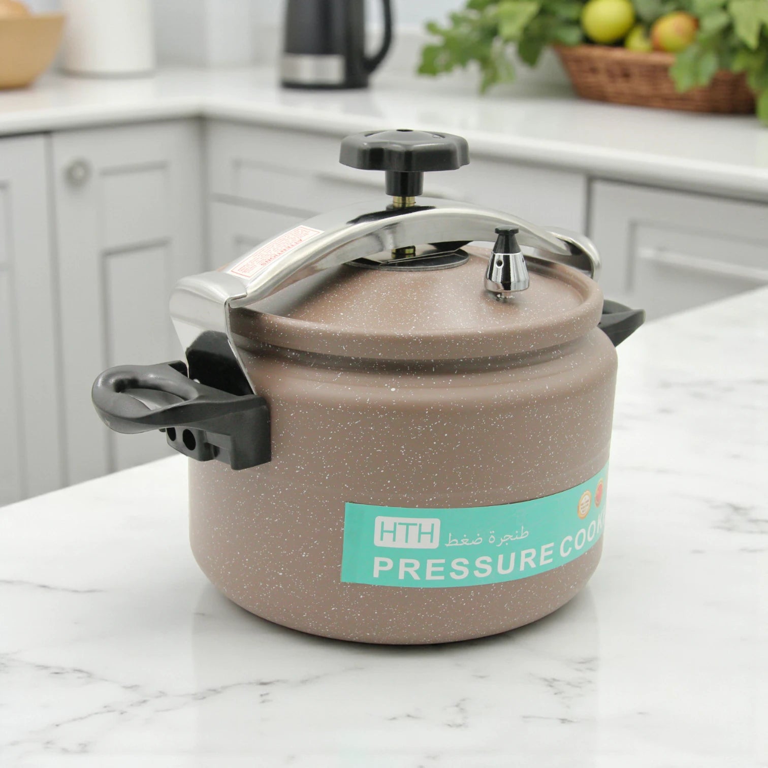 HTH 11L High-Grade Aluminum Pressure Cooker – Durable Non-Stick Cookware for Fast & Healthy Cooking | Large Capacity with Safety Lock - Damoo