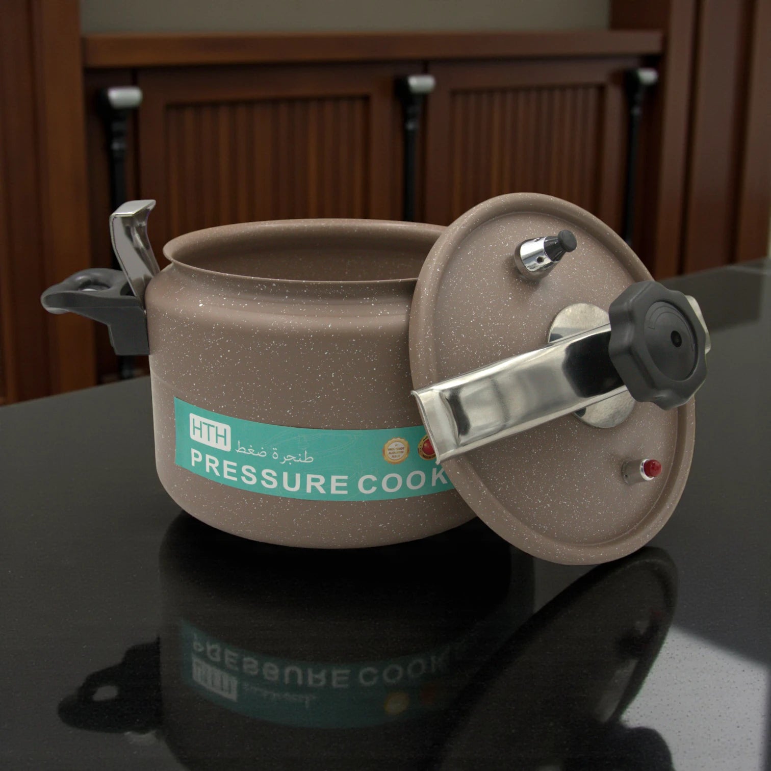 HTH 11L High-Grade Aluminum Pressure Cooker – Durable Non-Stick Cookware for Fast & Healthy Cooking | Large Capacity with Safety Lock - Damoo