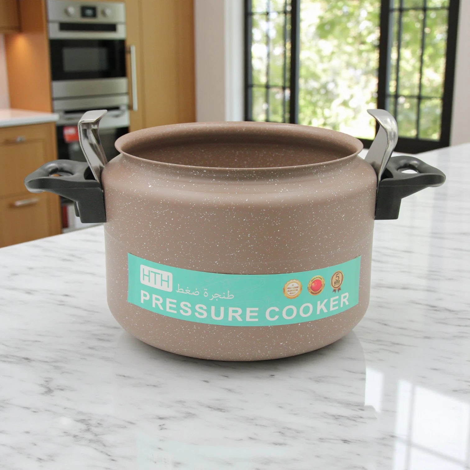 HTH 11L High-Grade Aluminum Pressure Cooker – Durable Non-Stick Cookware for Fast & Healthy Cooking | Large Capacity with Safety Lock - Damoo