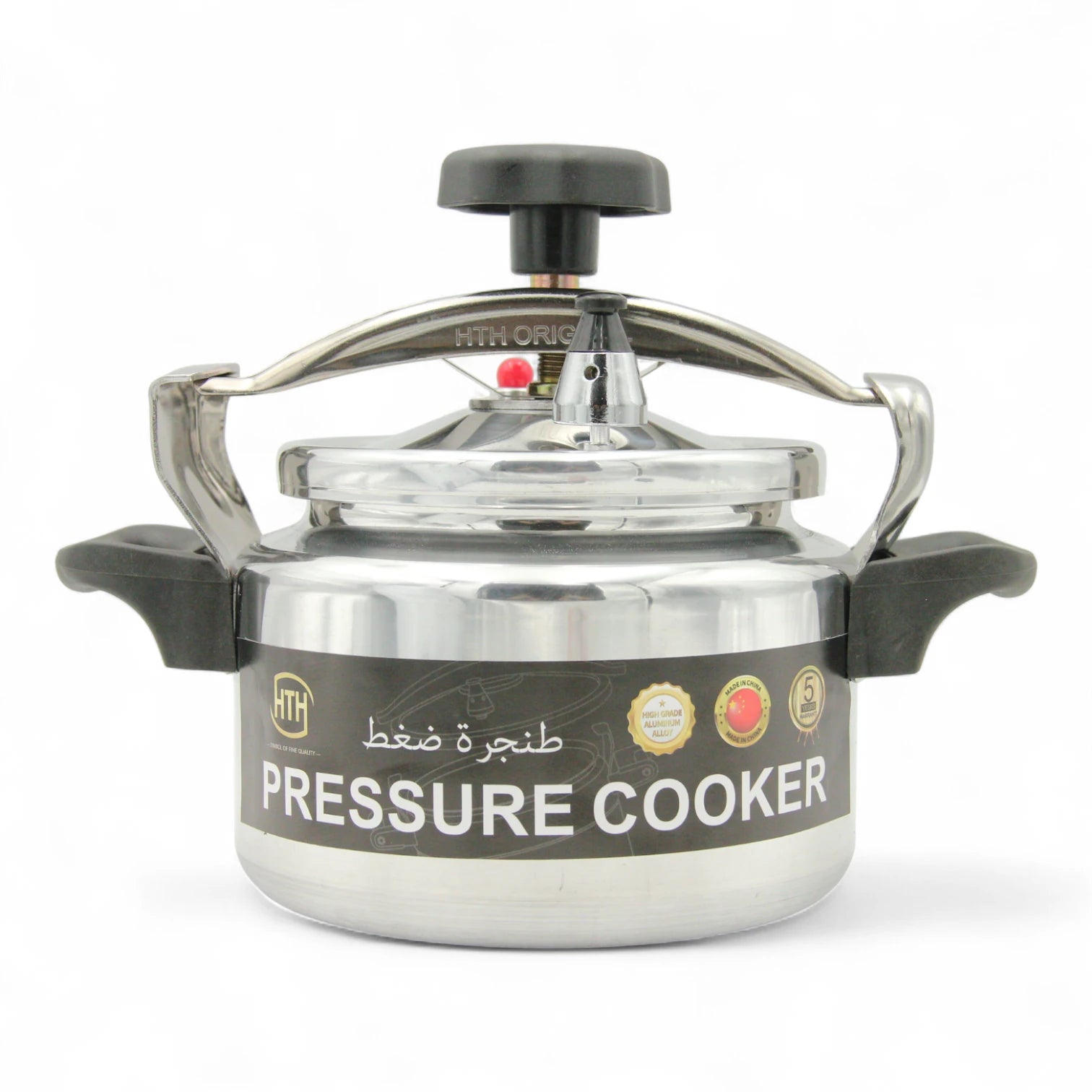 HTH Pressure Cooker – High-Grade Aluminium Alloy, Available in 15 Litres & 3 Litres, Durable Family Size Cooking Pot with Secure Locking Lid, Fast & Efficient Cooking - Damoo