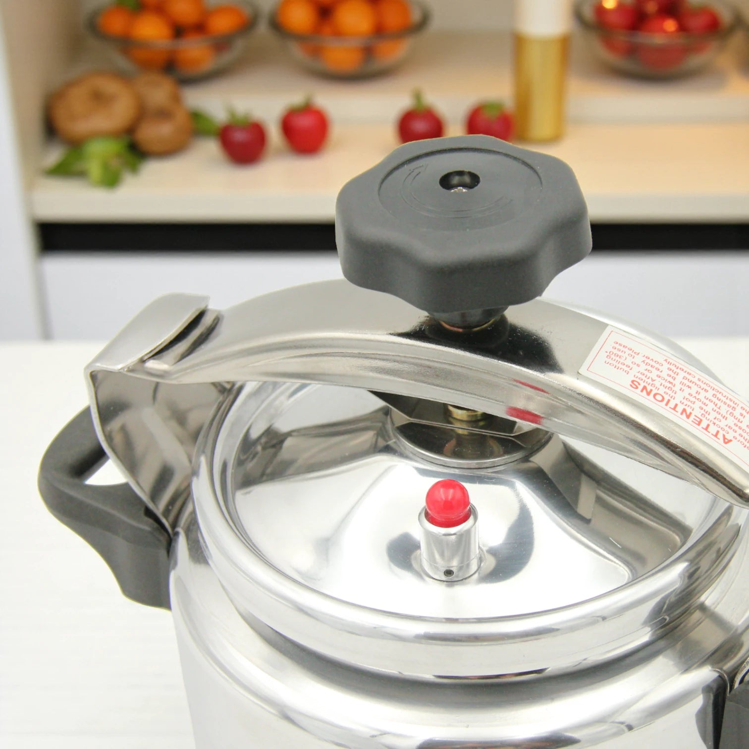 HTH Pressure Cooker – High-Grade Aluminium Alloy, Available in 15 Litres & 3 Litres, Durable Family Size Cooking Pot with Secure Locking Lid, Fast & Efficient Cooking - Damoo