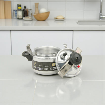 HTH Pressure Cooker – High-Grade Aluminium Alloy, Available in 15 Litres & 3 Litres, Durable Family Size Cooking Pot with Secure Locking Lid, Fast & Efficient Cooking - Damoo