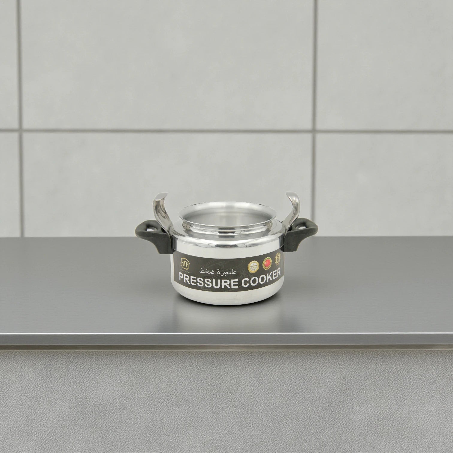 HTH Pressure Cooker – High-Grade Aluminium Alloy, Available in 15 Litres & 3 Litres, Durable Family Size Cooking Pot with Secure Locking Lid, Fast & Efficient Cooking - Damoo