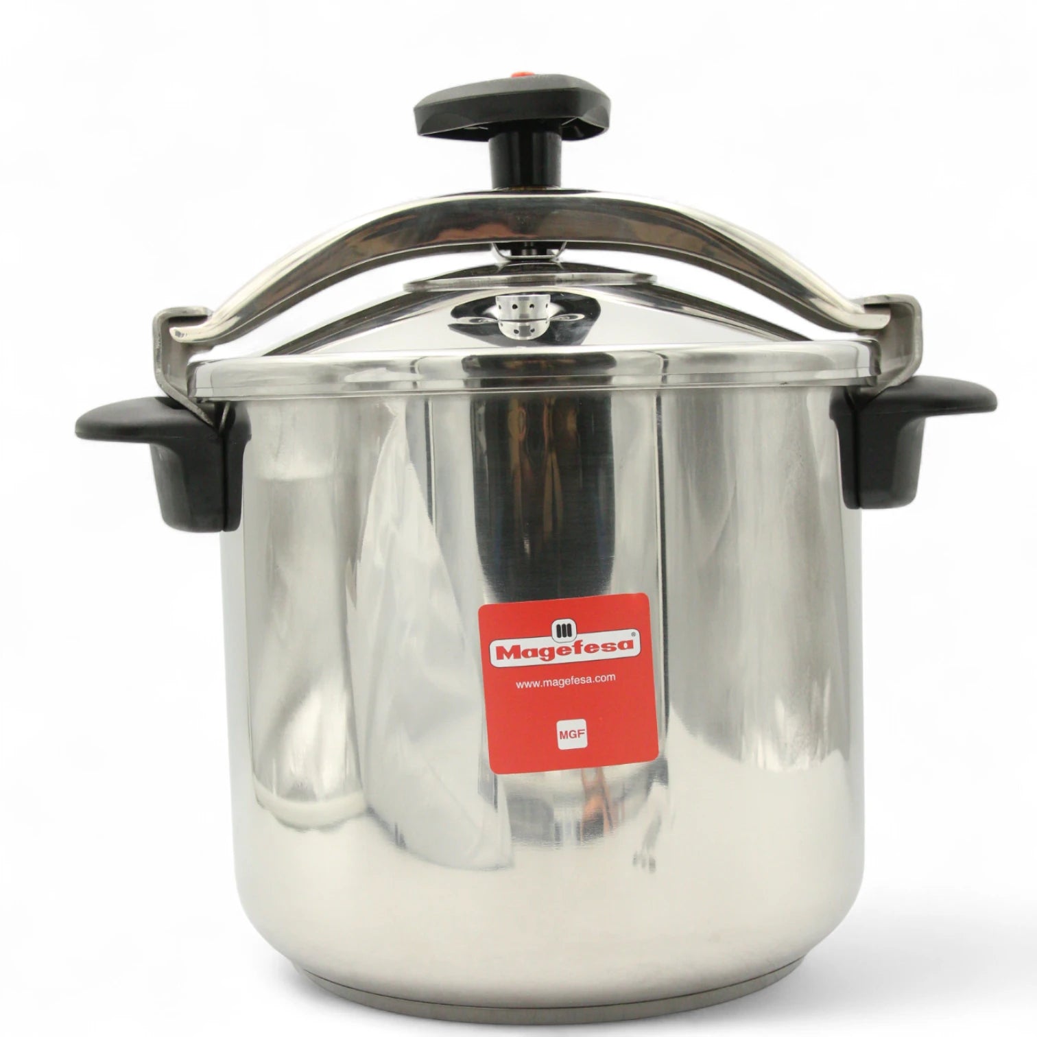 Magefesa Star 12 Fast Pressure Cooker – 12.7 Qt Stainless Steel High-Capacity Cooking Pot with Secure Locking Lid, 2-Piece Set, Durable & Efficient Kitchen Essential - Damoo