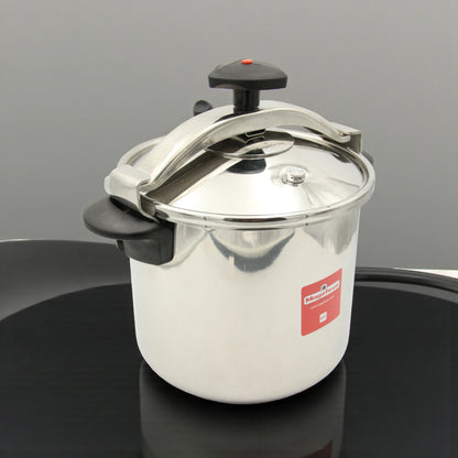 Magefesa Star 12 Fast Pressure Cooker – 12.7 Qt Stainless Steel High-Capacity Cooking Pot with Secure Locking Lid, 2-Piece Set, Durable & Efficient Kitchen Essential - Damoo