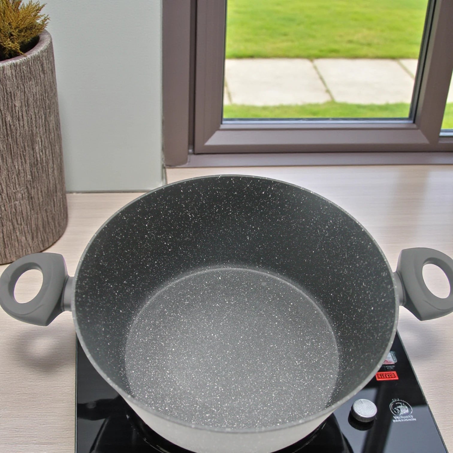 Homeway 10-Piece Marble Coated Cookware Set – Forged Non-Stick Casseroles, Fry Pan, Saucepan & Tawa with Lids | Eternal Collection