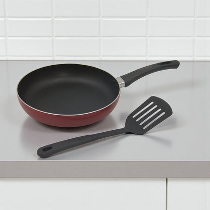 Delcasa 8-Piece Non-Stick Aluminium Cookware Set – Durable 3-Layer Construction, Casserole Pots with Glass Lids, Frypan & Nylon Spatula – Dishwasher Safe, PTFE & PFOA Free - Damoo
