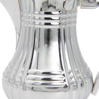 Germax Stainless Steel Arabic Coffee & Tea Pot – 1L Capacity, Elegant Silver Finish, Traditional Dallah Design with Handle & Lid – Premium Quality Serveware - Damoo