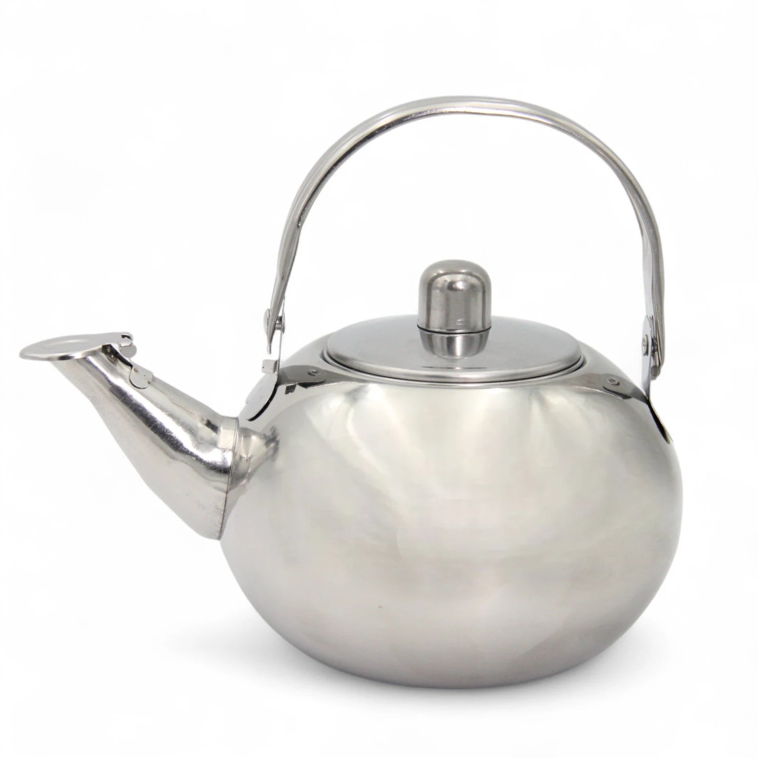 FAS Stainless Steel Tea Kettle with Removable Infuser Basket – 14cm Small Size Water Boiler – Durable Mirror Finish Teapot with Lid & Handle – Rust-Resistant, Easy to Clean, Ideal for Home, Office, Camping - Damoo